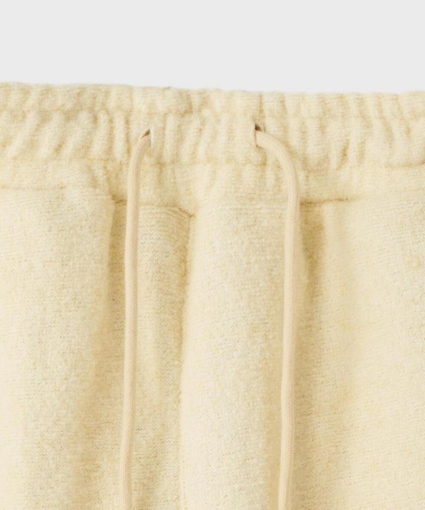 FALLETT Fleece Two-Way Elastic Waist Pants Beige