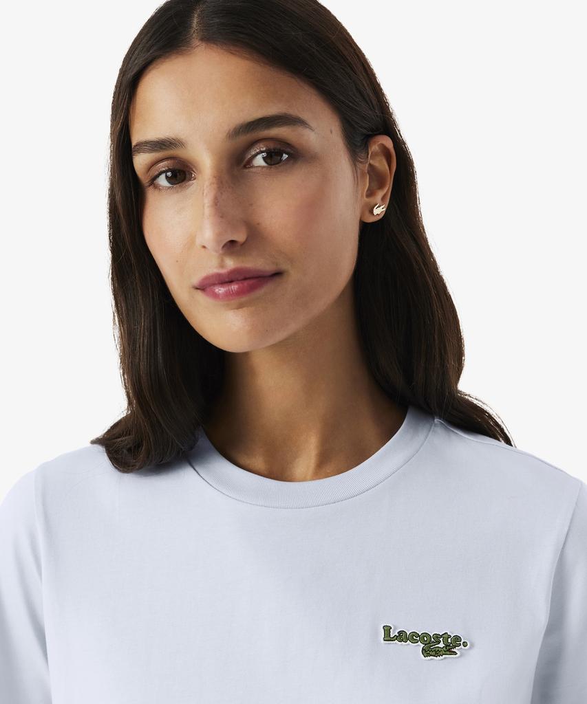 LACOSTE Women'S Soft Branding Short Sleeve T-Shirt Tf5058-56G J2G