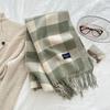 Chic Plaid Scarf for Women - Cozy & Warm, Perfect for Fall/Winter | Versatile Thick Shawl with Tassels