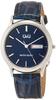 Citizen Analog Date Day Leather Navy Q&Q Men's Watch, Waterproof, Display, Display, Strap, A204-302,
