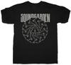 Čierne unisexové tričko Soundgarden Logo Saw