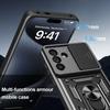 Stand Rotating Slide Camera Lens Military Grade Armor Case For Samsung XCover 7 Pro A7 M56 M06 F06 M34 A56 A36 A26 A16 A06 Case