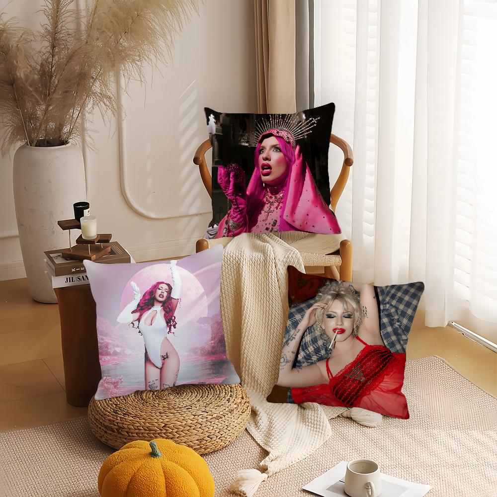 Singer Chrissy Chlapecka Christine Clam Casino Pillow Case Home Cushion Cover Suitable For Office Sofa Car Suitable For All