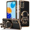 Silicone Case - E.F.CONNECTION - For Xiaomi Redmi Note 11/11S - Shockproof - Ultra Slim - Astronaut Stand