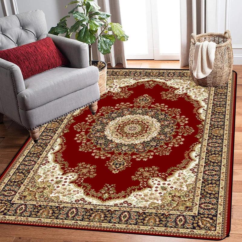 Große Größe großer Teppich traditioneller orientalischer Vintage-Bereichsteppich nordische Fußmatten europäischer Eingangsbereich alter bedruckter Teppich modern