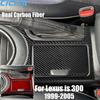 Real Carbon Fiber Car Accessories Cup Holder Set Trim Cover Soft Sticker For Lexus Is 300 1999 2000 2001 2002 2003 2004 2005