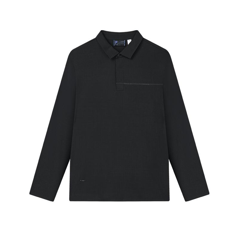 FILA Polo Shirts Men's Jet Black Polo Collar Moderate Other F11M442217FBK