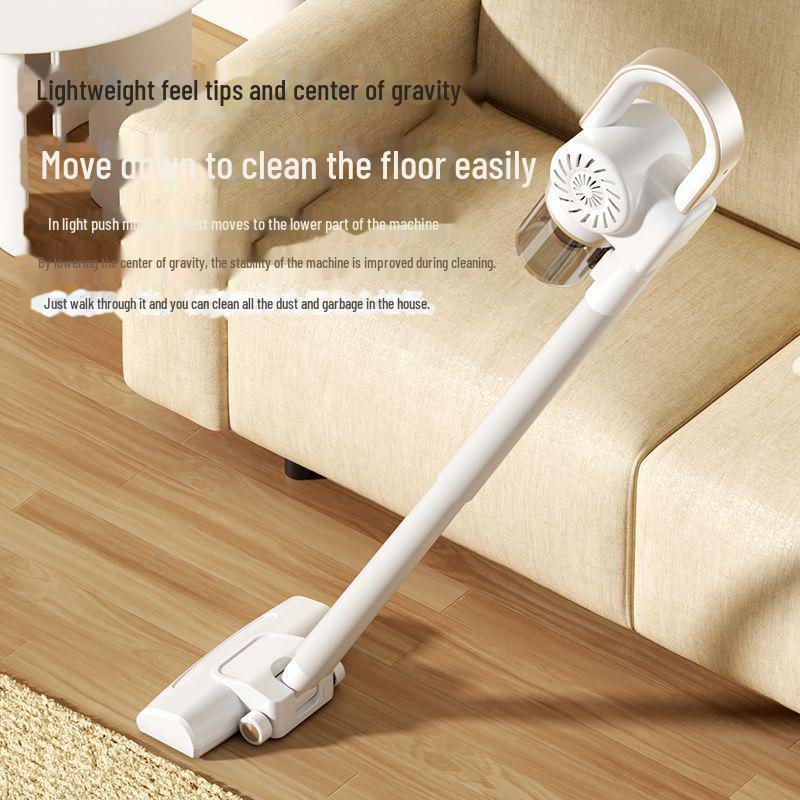 Handheld Wireless Vacuum Cleaner with Mite Removal, Blue Light Sterilization, Large Suction, and Mopping Function for Home and Car Use