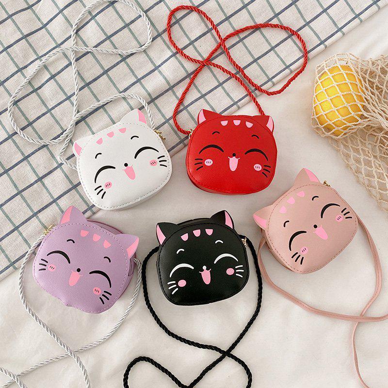 Neue Cartoon Kinder Umhängetasche Nette Katze Kinder Mode Geldbörsen und Handtaschen Netter Junge Mädchen Mini Schulter Tasche