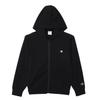 Champion Sudadera con Capucha y Cremallera Larga de ALGODÓN con Logo de Un Punto Talla 150 para Niños, Manga, 100% Algodón, EE. UU., Bordado, Camiseta, Básica, CK-Z101, Negro,