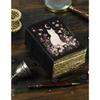 Zauberbuch aus Leder: Katzenmuster Buch der Schatten Magisches Lederjournal, Zauberbuch Magisches Katzenjournal Halloween Geschenkeq