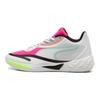 Puma All-Pro Nitro™ Comfortable Versatile Shock Absorption Low-Top Basketball Shoes Unisex Sneaker Pink White Blue 312374-02