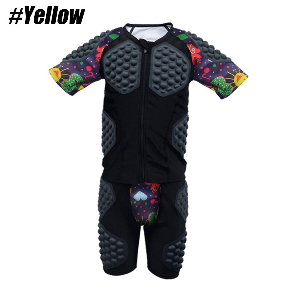 1/2 Stück Kinder Jugend Gepolstertes Schutzkompressionsoberteil Hüftprotektor Shorts für Fußball Basketball Snowboarding