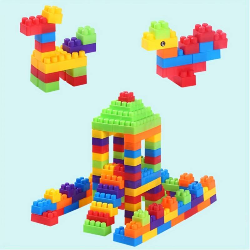 Juego Clásico de Bloques Grandes con Creatividad DIY para el Aprendizaje y la Educación Temprana de Niños Pequeños