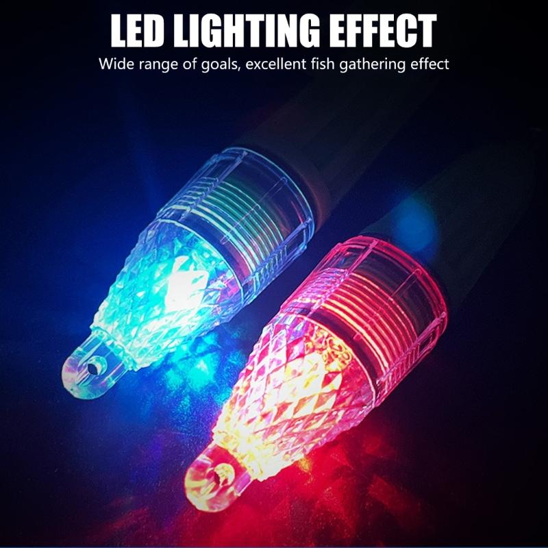 LED Fishing Light Deep Drop Fishing Light Underwater Night Flashing Fishing Lure Light Fishing Attractants