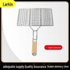Heavy-Duty Electroplating BBQ Clip for Grilled Fish & Hamburgers - Outdoor Square Grill Tool