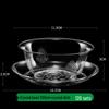 Disposable Crystal Plastic Bowls and Dishes Set