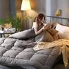 Grey Thick Quilted Winter Hotel Style Quilt Comforter Queen King Soft Winter Quilt Very Warm220x240Quilts Blanket