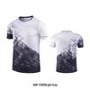 Men's and Women's Printed Quick-Dry Badminton Sportswear & Table Tennis Short-Sleeve Training Top