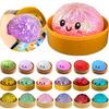 Tlak na knedľu Knedľové squishies Roztomilá farebná buchtička Hračka pomaly sa vracajúca na miesto Úľava od stresu Fidget hračka pre deti Dospelých Darček proti úzkosti