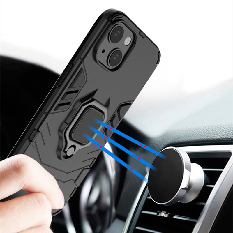 För Huawei nova 10 SE Fodral Magnetisk Bilring Stötsäker Pansar Telefonfodral för Huawei nova 10SE nova10 SE Ställhållare Baksideskydd