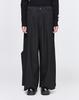 Songjio Collection Bias Cut-Out Wide Pants Black Sh5Pt712Bk