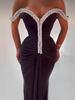 European & American Rhinestone Bandage Evening Gown – Elegant High-End Party Dress