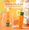Three-in-One Cup Lid Cleaning Brush Household Kitchen Multifunctional Folding Mini All-round Creative Cleaning Brush