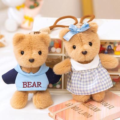 Umarmender Babybär Beni Anhänger Sweatshirt Bärenpuppen-Anhänger Rock Teddybär Plüschtier Paar Hängende Dekoration