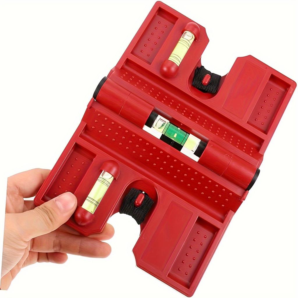 1pc Magnetic Post Level, Folding Magnetic Post Level with Elastic Loop for Hands-free Work