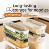 Keeper Box Clear Plastic Pasta Storage Container Sealed Airtight Food Storage Box Mouse-Proof with Lid Fresh Keeper Box Fridge