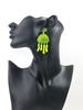 Fashion Candy Color Jellyfish Acrylic Drop Earrings Funny Glitter Animals Resin Dangle Earrings Fashion Accessories Jewelry