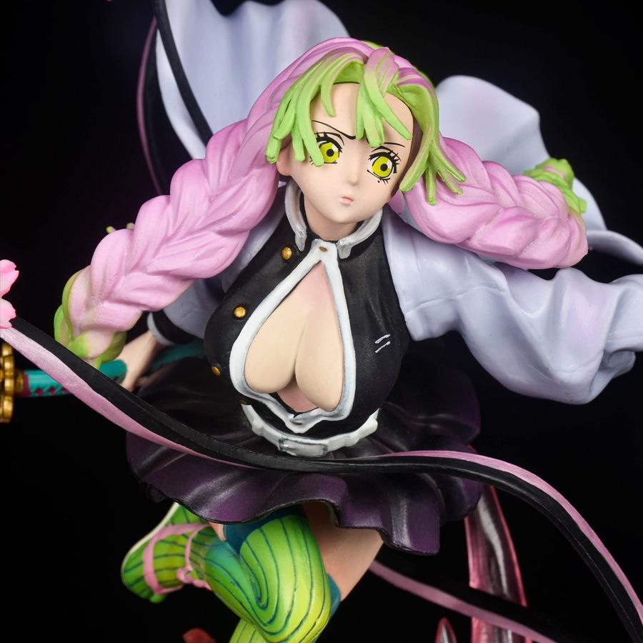 22cm Demon Slayer Kanroji Mitsuri Anime Girls Figure Model Gk Statue Boys Collection Desktop Decoration Ornament Playthings Gifts