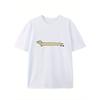 A Very Long Puppy Creative Pattern Round Neck Tshirt Made of Pure Cotton Summer Trendy Fashion Short Sleeved Casual Womens Top
