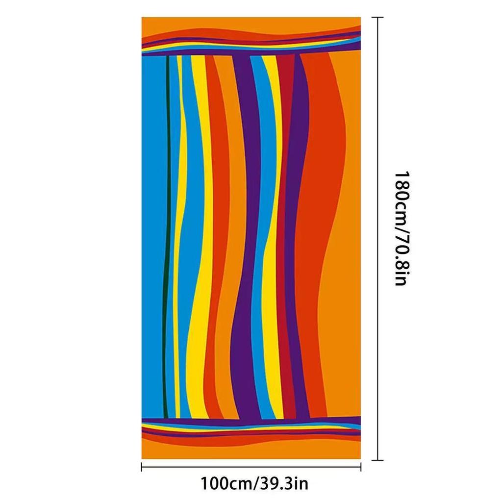 Quick-Dry Microfiber Beach Towel - Thick, Absorbent & Printed for Outdoor Swimming