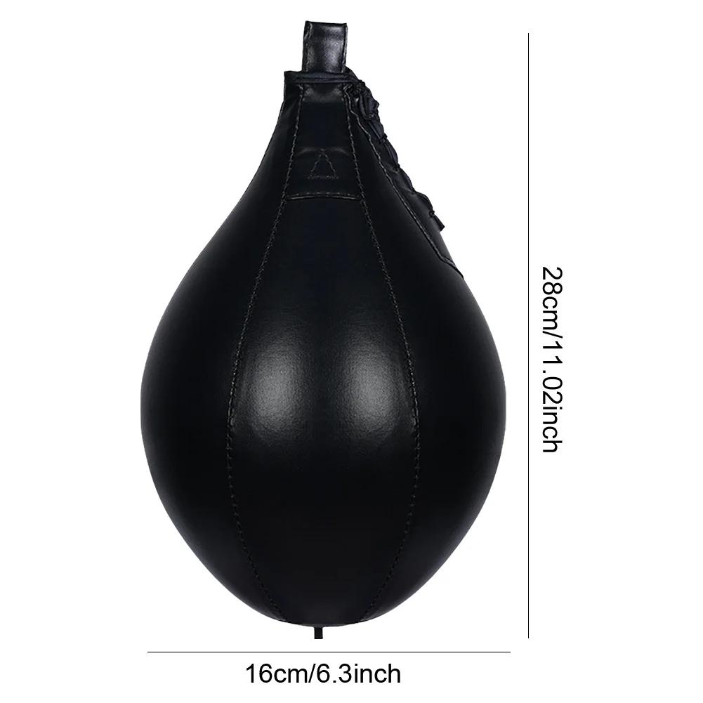 PU Boxbirne Boxsack Kinder Erwachsene Aufblasbar Reflex Speed Fitness Training Hängender Boxsack Speed Ball