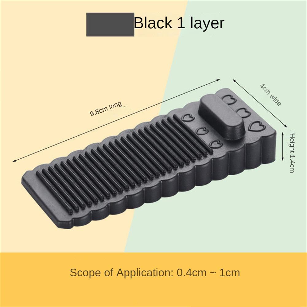 Safety Silicone Door Stopper Door Bottom Windproof Block Wedge Door Stopper Home Office Door Rear Retainer Anti-collision Pad