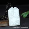 Imitation Hetian White Mutton Fat Jade Guanyin Pendant for Men and Women