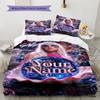 Name Custom Gaga Poster Pattern Bedding Set Quilt Cover Pillowcase Home Decor Gift (1 * Duvet Cover + 2 * Pillowcase, Without Core)