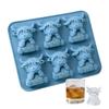 6-Cavity Highland Cow Silicone Ice Mold Animal Shape I Ce Cube Tray Food Grade Easy Release For Whiskey Home Bar Party