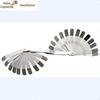26-Piece Double-Bent Feeler Gauge: 0.005-0.03 Inch (0.127-0.762mm) Thickness & Radius Gap Metric Inch Gauge