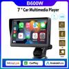 Draagbare universele 7 inch autoradio multimedia videospeler draadloos CarPlay Android Auto touchscreen voor BMW VW KIA