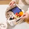 Cord-Lunchtasche Thermoisolierung Brotdose Aufbewahrung Handtasche Multifunktional Kinder Schultasche Kühlertasche Picknick-Lebensmitteltasche