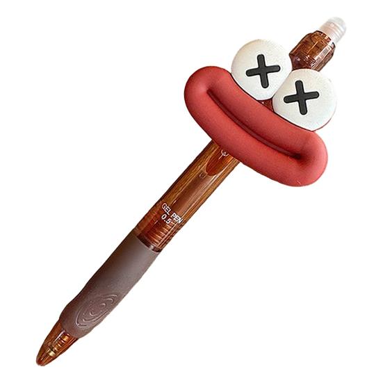Yousheng Cute Large Mouth Gel Pen Cartoon Ballpoint Pens Comfortable Grip Colorful Writing Pen for School Office Party