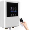 Scaldabagno Elettrico Istantaneo Senza Serbatoio 110V, 5500W Scaldabagno Istantaneo con Telecomando e Schermo Touch LCD Autoregolante, Protezione da Surriscaldamento