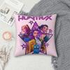 Zespół Dziewczęcy Huntrix Kpop Łowcy Demonów Poszewka z Nadrukiem Poliestrowa Poszewka Dekoracyjna na Poduszkę Poszewka na Poduszkę Samochodową
