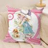 Sweet Anime S-sarah Kay Cushion Cover Silky Short Plush Double-Sided Printed Pillow Case for Sofa All Seasons Home Decor Gift