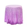 New Round Sequin Tablecloth Polyester Solid Color Sparkling Table Cover Glitter Tablecloth Table Decor Supplies