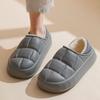 Abdeckung Ferse Hausschuhe Männer Winter Indoor Paare Hause Verdickt Wasserdicht Rutschfeste Plüsch Baumwolle Schuhe Externe Wear2024