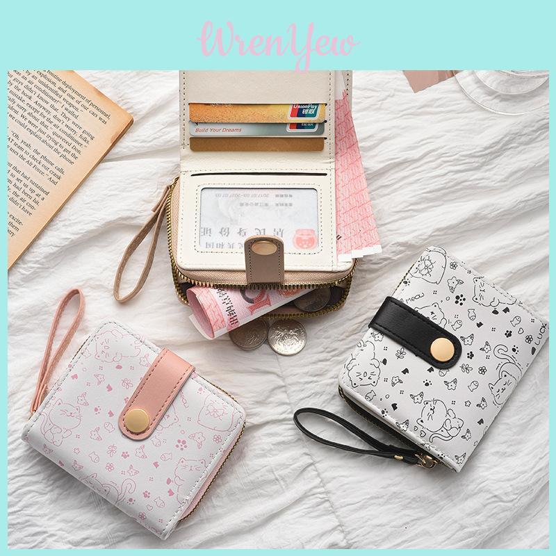 Cute Girls Wallet With Lock Closure Pu Material For Daily Use